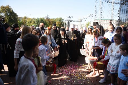 У Михайлівському Золотоверхому соборі звершена подячна молитва (Доксологія) з нагоди прибуття в Україну Вселенського Патріарха Варфоломія