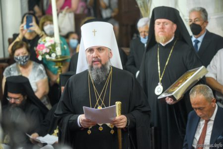UA/GR Слово Митрополита Епіфанія після літургії в Успенському храмі на о. Імврос