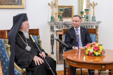 Заява Вселенського Патріарха Варфоломія на початку зустрічі з президентом Польщі
