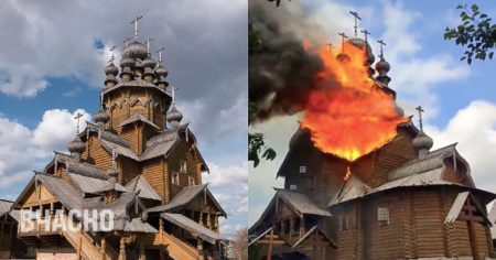 Рашисти вдарили по Святогірській лаврі: згорів скит – відео