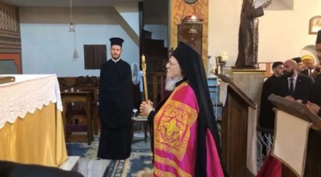 Патріарх Варфоломій звершив вечірнє Богослужіння у день свята Успіння Богородиці