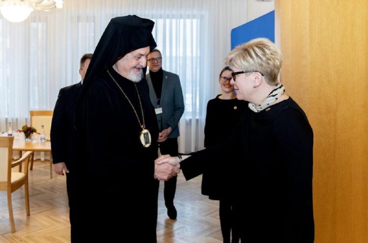 Зустріч митрополита Халкідонського Еммануїла з прем’єр-міністром Литви