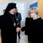 Зустріч митрополита Халкідонського Еммануїла з прем'єр-міністром Литви