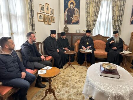 Слова підтримки українського духовенства від Протоепістата Христофора Іверського під час візиту Митрополита Олександра прозвучали на Святій Горі в Афоні