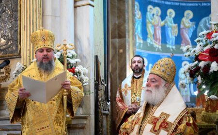 UA/GR Слово Митрополита Епіфанія на спільній літургії з Олександрійським Патріархом