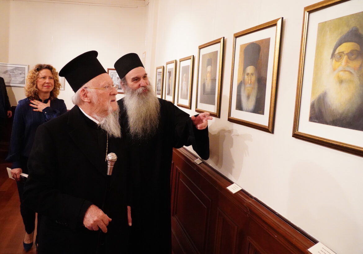 Вселенський Патріарх на виставці живопису Святішого ієромонаха Лукаса Ксенофонтіноса