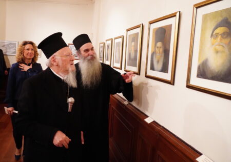 Вселенський Патріарх на виставці живопису Святішого ієромонаха Лукаса Ксенофонтіноса