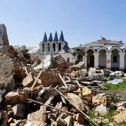 Фото зруйнованого росіянами скиту Святогірської лаври УПЦ (МП)