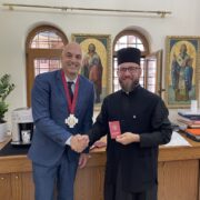 Візит митрополита Переяславського і Вишневського Олександра Драбинка та архієпископа Чернівецького і Хотинського Германа Семанчука до єпископа Котьєу Діонісія: Слова підтримки та духовний обмін