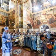 Божественна літургія з нагоди Успіння Пресвятої Богородиці у Києво-Печерській Лаврі