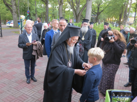 Патріарх Варфоломій під час візиту до Естонії поспілкувався з українськими вірними