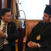 Блаженнійший Митрополит Київський служить Божественну літургію в Дніпровській семінарії