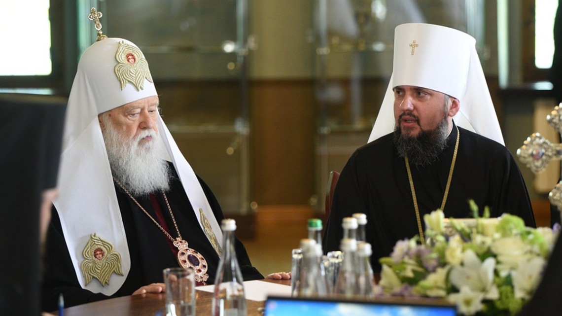 ФОТО/Спроба Мирного Врегулювання Конфлікту: Митрополит Епіфаній Привітав Патріарха Філарета з Ювілеєм – 95-ти річчям від Дня Народження