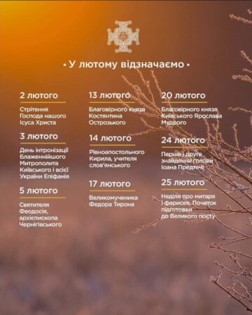 Лютень 2024: Сповнений Святами та Спогадами