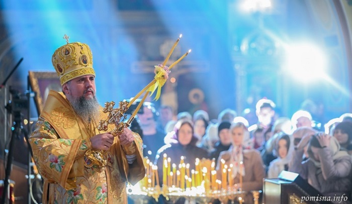 Митрополит Епіфаній очолив Божественну літургію на неділю про Страшний суд в кафедральному Свято-Михайлівському Золотоверхому соборі