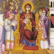 У Свято-Михайлівському Золотоверхому монастирі звершено Ранню з читанням акафіста до Пресвятої Богородиці