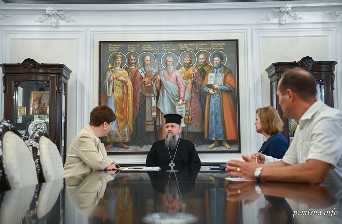 Зустріч Митрополита Епіфанія з Інною Ящук: духовна підтримка воїнів України