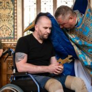 Архієрейська літургія в Києво-Печерській лаврі на честь Успіння Божої Матері