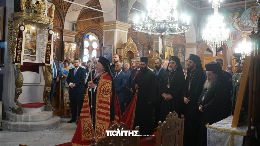Патріарх Варфоломій на Хіосі: пам’ять спочилих Патріархів вшановано у Каллімасії