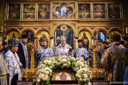 Всенічне бдіння в храмі святого Юрія Переможця очолив Митрополит Епіфаній