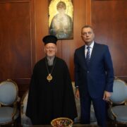 Алківіадіс Стефаніс прийняв благословення Патріарха Варфоломія на службу на Горі Афон