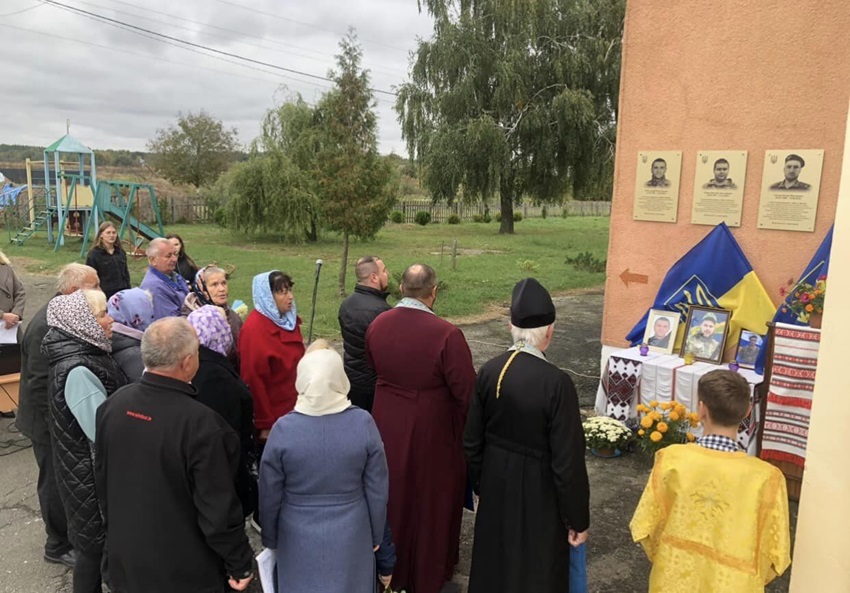 У Волинській єпархії ПЦУ освятили меморіальні дошки на честь захисників України