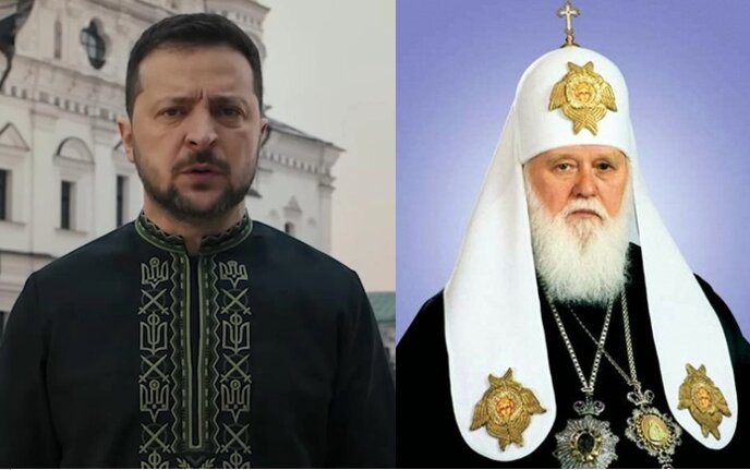 Святійший Патріарх Філарет привітав Президента України та подякував за його працю