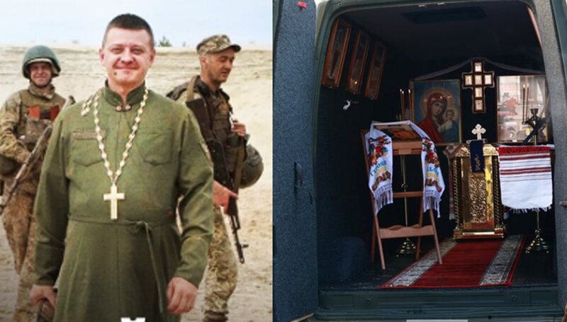Духовна підтримка на передовій: капелан створив мобільний храм для українських військових