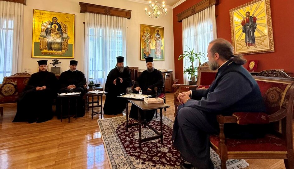 Зустріч архієпископа Агапіта з митрополитом Філофеєм у Салоніках