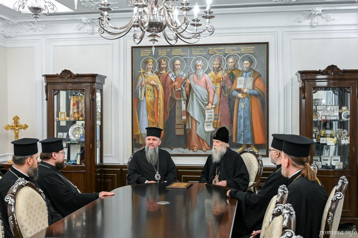 Митрополит Епіфаній подякував Патріарху Філарету за служіння Церкві