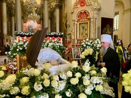 У Львові Предстоятель ПЦУ звершив молитву за спочилого Степана Кубіва