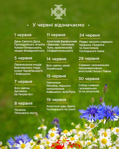 Місяць духовного оновлення: які свята відзначатимуть православні у червні