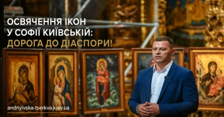 Освячення ікон у Софії Київській: дорога до діаспори