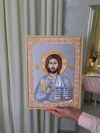Вишита ікона Господа Вседержителя — особлива пара ікон